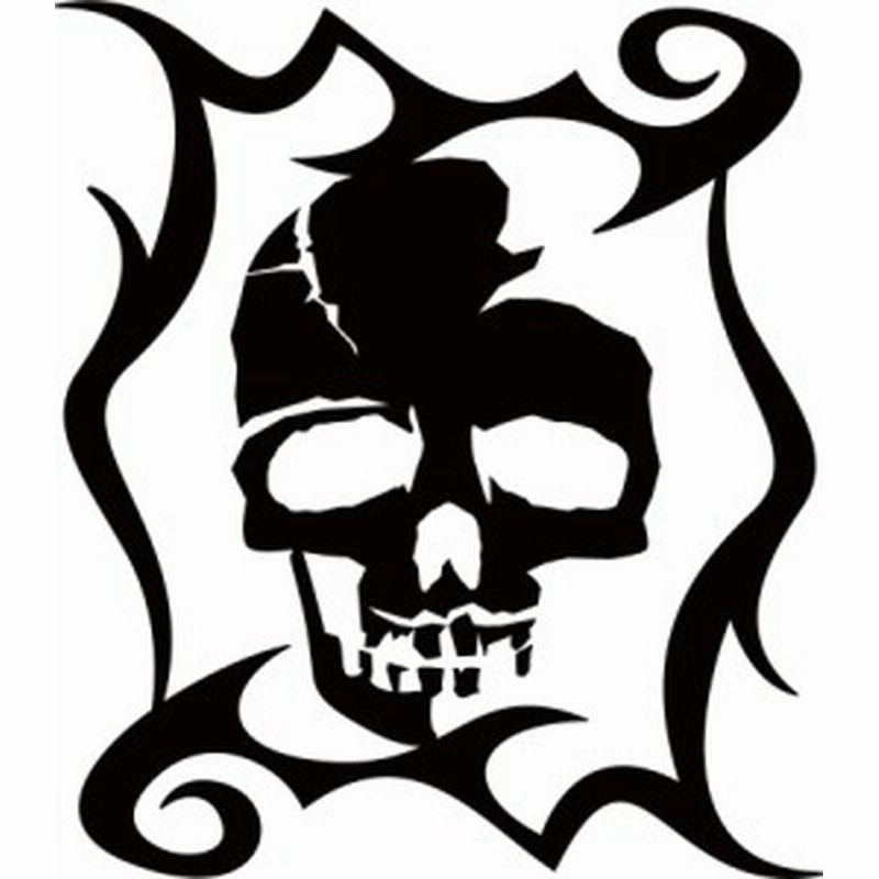 カッティングステッカー 死神 スカル ドクロ トライバル 10 車 バイク ヘルメット カッコイイ ワンポイント 目立つ カスタム 通販 Lineポイント最大1 0 Get Lineショッピング