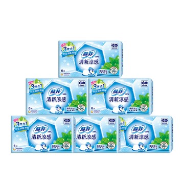 品牌日限定!SOFY蘇菲 清新涼感超薄35CM薄荷清涼6片 x6入團購組