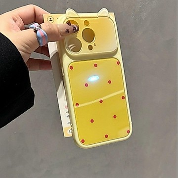 韓系波點貓耳朵適用蘋果17Pro手機殼iPhone16/15/14防摔13簡約