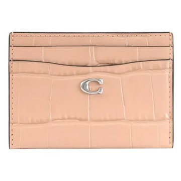 COACH CP445 鱷魚壓紋皮革隨身名片卡夾.駝色