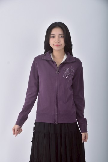 (M) hang ten高領紫色外套