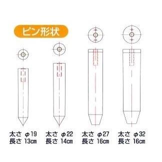 ハラックス ネギロケット 長ネギ定植用穴あけ器 N-130S-19