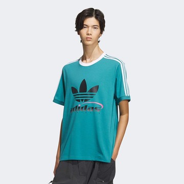 adidas 愛迪達 上衣 男款 短袖上衣 運動 TFL LOGO TEE M OR 綠 IW6311