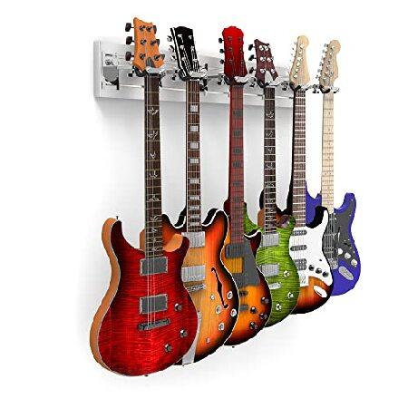 Horizontal Guitar Wall Mount   Chrome Guitar Hooks: Guitar Accessories, Guitar Rack ＆ Guitar Hanger Wall Mount Guitar Holder Stand, Banjo, 並行輸入