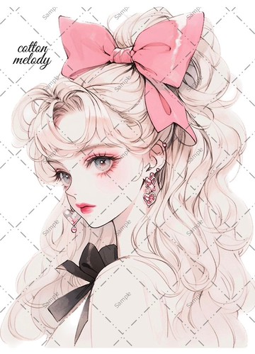 original sticker no.295 人物貼紙 原創貼紙 人物貼紙 女孩貼紙 原創人物貼紙