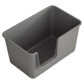 毛皇上 一體式超大貓砂盆  1個  大( 62 x 38 x 33cm)  灰色