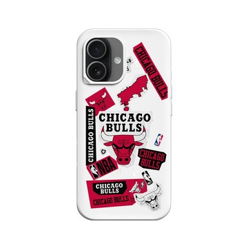 iPhone 17 SolidX 白 - NBA - 拼貼系列-芝加哥公牛 Chicago Bulls - Collage