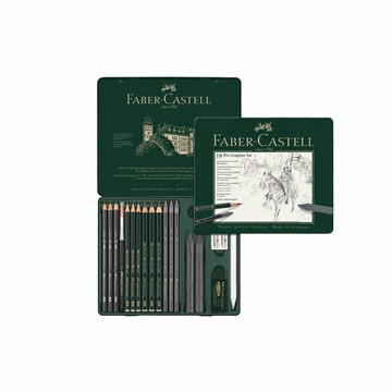 FABER-CASTELL輝柏 專業素描套裝19項 /盒 112973【APP滿額下單10%點數(單一帳號最高5000點)】1/31止