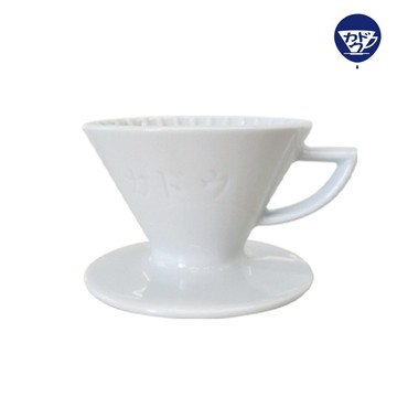 【KADOU珈堂】星芒濾杯「極」波佐見燒 M1 錐形陶瓷濾杯-白色 /日本製/手沖咖啡濾杯/陶瓷/錐形濾杯 禮物