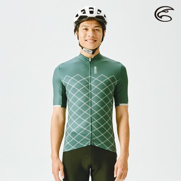 ADISI 男抗UV快乾短袖自行車衣ABL2192205 (M-2XL) 鋼灰色 / 輕量 吸濕排汗 速乾 抗紫外線 防曬 反光