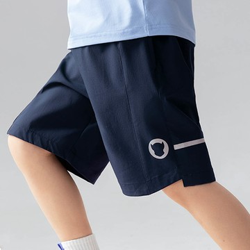 人氣卡通 - 卡通汪汪隊輕薄透氣運動五分褲-剪影印花-藏青