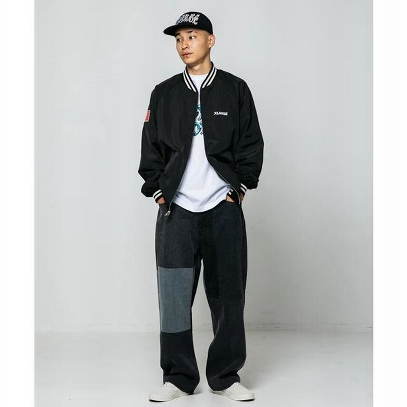 エクストララージ XLARGE REVERSIBLE BASEBALL JACKET リバーシブル 