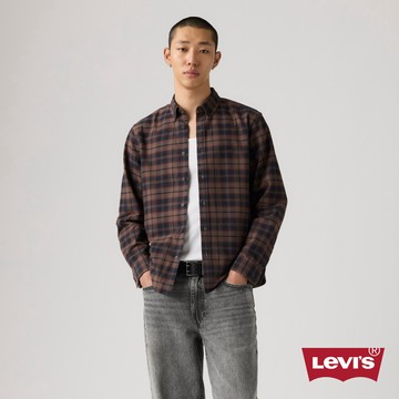 Levi's 刺繡 LOGO 牛仔襯衫 格紋襯衫 男生上衣 熱賣單品 A7210-0063