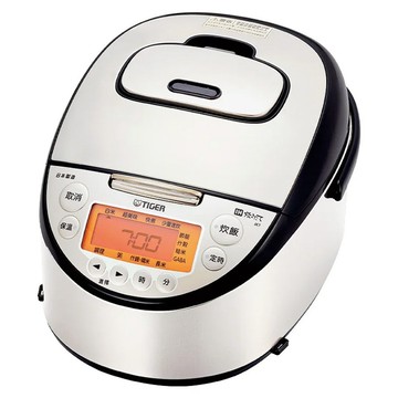 TIGER 虎牌 高火力多功能電子鍋 IH適用 6人份 日本製 銀黑色 1L  JKT-D10R  1台