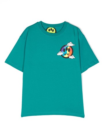 Barrow kids - logo-print short-sleeve T-shirt - kids - Cotton - 8 yrs - Green
