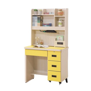 【MUNA 家居】101-2型3尺書桌/全組/共三色黃色