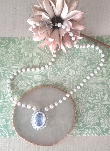 黑曜石蛋白石項鍊