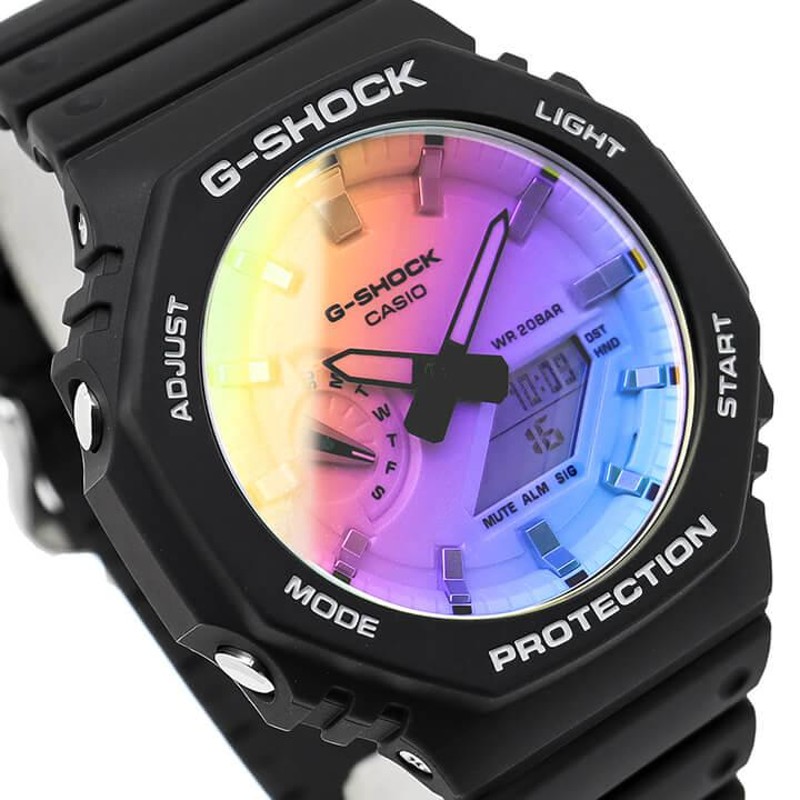 Gショック ジーショック G-SHOCK 腕時計 カシオーク 八角形 薄型 虹色 ...