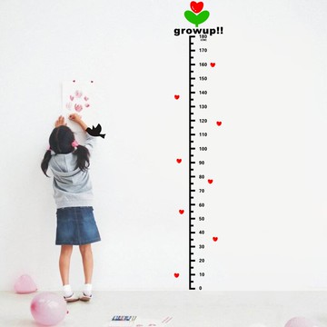 身高貼紙 墻貼小孩幼兒園墻面裝飾教室布置貼畫家用兒童房量身高1入