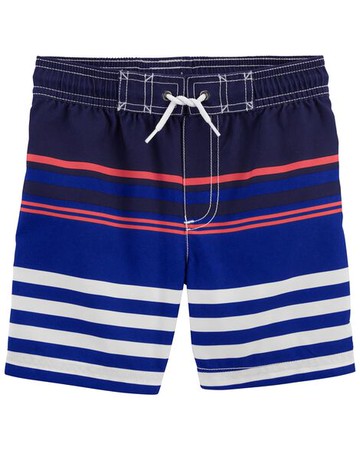 Toddler Striped Swim Trunks