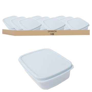 SANADA 塑膠保鮮盒 日本製 150ml  9個