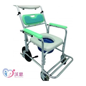 富士康 半躺便椅輪椅 FZK-4351｜半躺可調設計｜如廁照護便利｜鋁合金車架｜居家長照適用