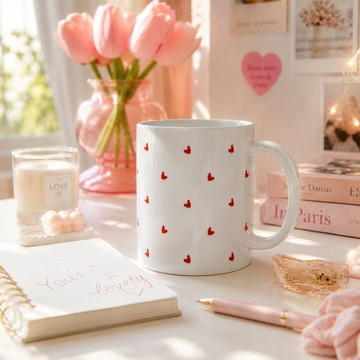 Heart Confetti Mug 小愛心滿天飛馬克杯