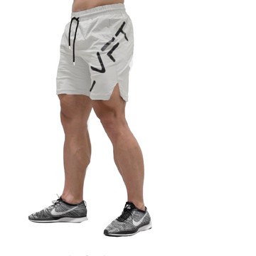 健身運動訓練跑步褲 男肌肉男休閒透氣速乾 五分褲 修身短褲 大碼 M-3XL 現貨【Sandman Sports】