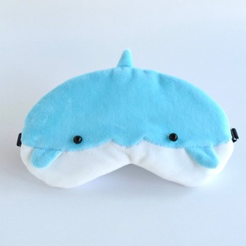 日本眼罩 海豚|淺藍色|有附收納袋|旅行|午睡|玩偶眼罩系列