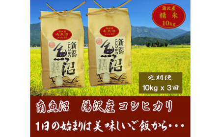 令和5年産 湯沢産コシヒカリ＜精米＞（白米）10kg（5kg×2袋）精米したてのお米をお届け