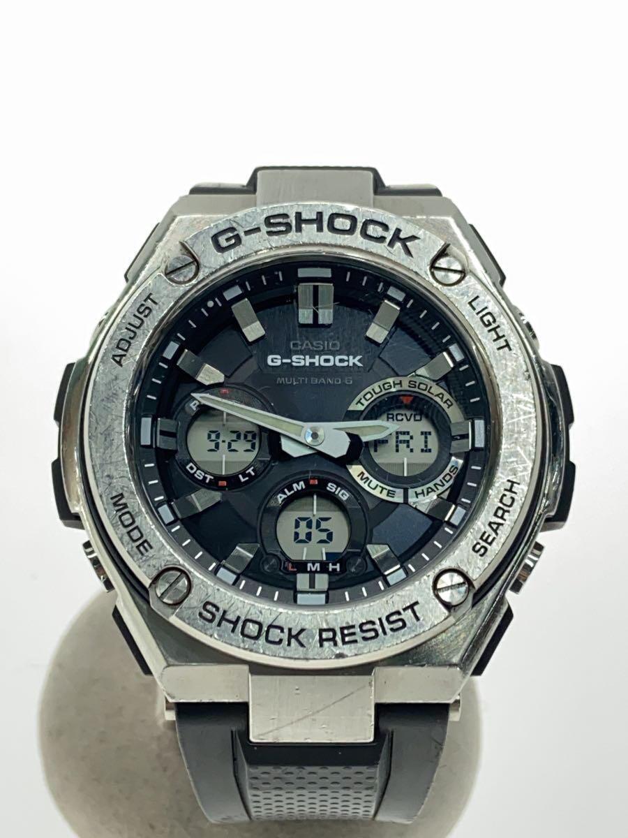 ソーラー腕時計・G-SHOCK/デジアナ/SLV - 腕時計