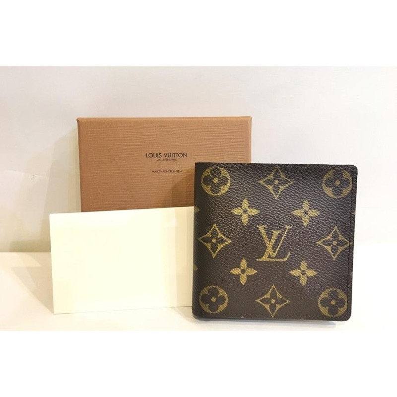 二子玉) ルイヴィトン LOUIS VUITTON M61675 財布 モノグラム ポルトフォイユマルコ 二つ折り財布 コインケース CA0033  未使用 | LINEショッピング