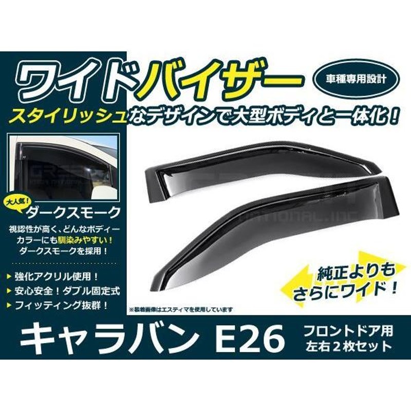 BRIGHTZ NV350キャラバン(ワゴン) E26 サイドドアバイザー 【