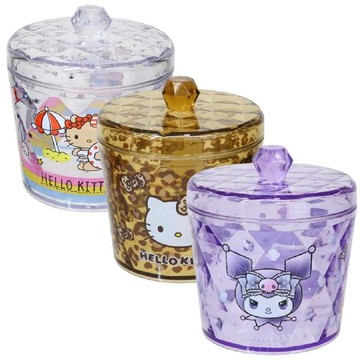 小禮堂 Sanrio 三麗鷗 透明小物罐 Kitty 酷洛米