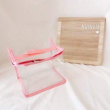 妞妞絲 - 透明收納袋【SGS安心認證】-草莓粉 (XS)