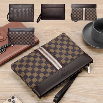 A CLASSIC男士信封業務手拿包 棕色款