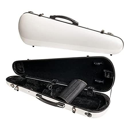 MIVI Classic Hard-Shell Fiberglass Violin Case (Full Size) with Carry