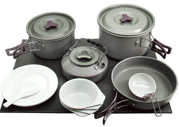 RHINO K-4 四人鋁合金套鍋 Cooking Set 陽極硬化處理/黑鋁