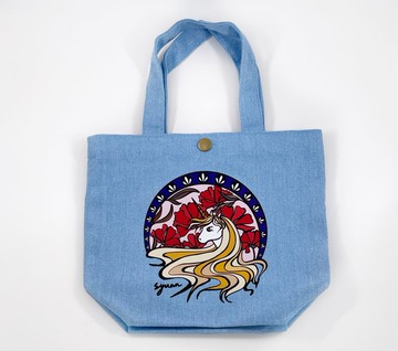 聖誕禮物 獨角獸銅扣帆布包