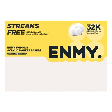 ENMy 恩米 勻彩丙烯專用紙 32K  30個  18 x 12.5cm