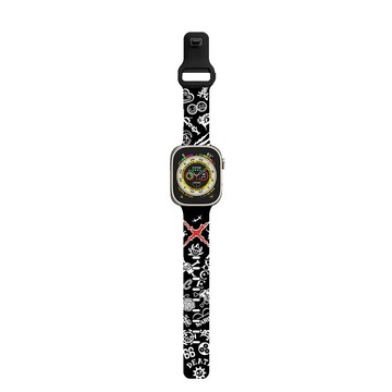 海賊王錶帶 適用蘋果手錶 矽膠錶帶 iWatch腕帶 適用Apple Watch 矽膠錶帶 動漫