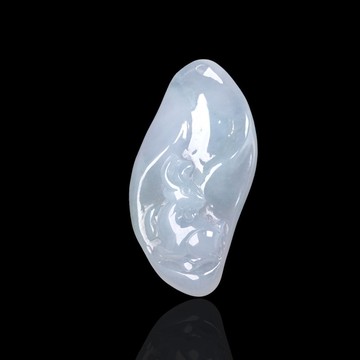 【錢兔似錦】冰種翡翠兔子項鍊 | 天然緬甸玉A貨翡翠 | 送禮