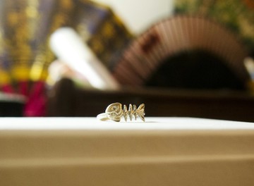 生日 週年 愛情 聖誕 禮物 手工訂作 純銀魚骨尾戒