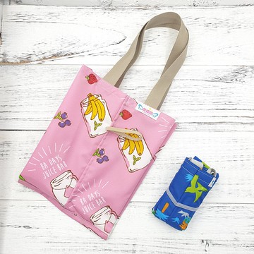 S15-環保雙杯樂享袋 超輕量飲料袋 一杯=二杯 早餐袋 二格袋