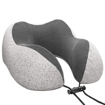 AHOYE 360°旅行用記憶棉護頸枕 灰色  1個  30 x 28 x 14cm