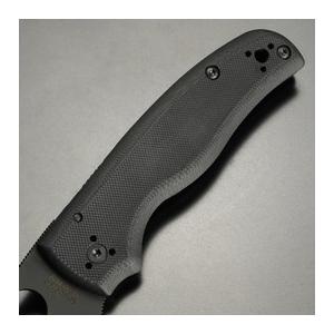 Spyderco 折りたたみナイフ Shaman コンプレッションロック 波刃 C229GSBK