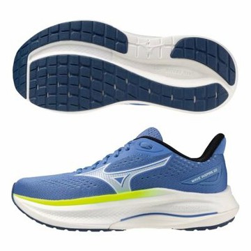 MIZUNO 美津濃 慢跑鞋 女鞋 運動鞋 緩震 4E超寬楦 INSPIRE 藍白黃 J1GD264521