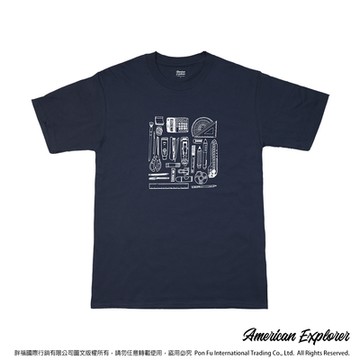 American Explorer 美國探險家 印花T恤(客製商品無法退換) 圓領 美國棉 T-Shirt 獨家設計款 棉質 短袖 -文具達人