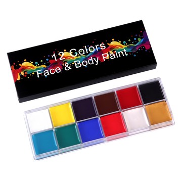 人體彩繪化妝膏 顏料盤 Face & Body Paint 萬聖節人體彩繪顏料  105g  12色