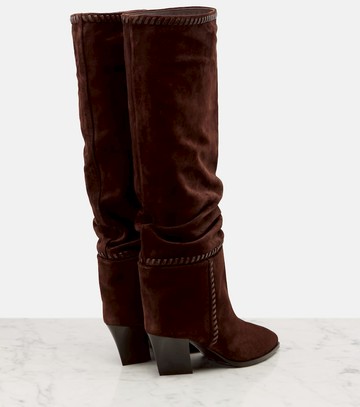 Jimmy Choo Hart Stitch 60 suede knee-high boots
